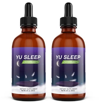 Yu Sleep liquid nighttime supplement, two bottles